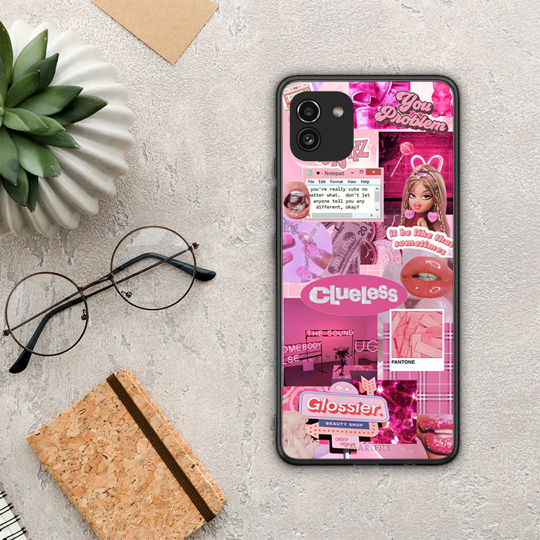 Pink Love - Samsung Galaxy A03 θήκη