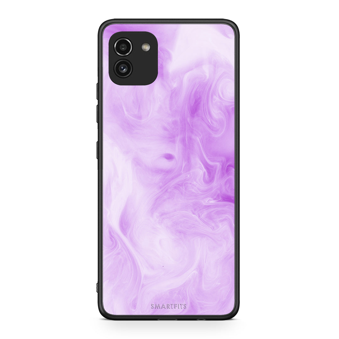 99 - Samsung A03 Watercolor Lavender case, cover, bumper