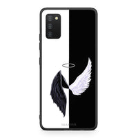 Thumbnail for Samsung A03s Angels Demons θήκη από τη Smartfits με σχέδιο στο πίσω μέρος και μαύρο περίβλημα | Smartphone case with colorful back and black bezels by Smartfits