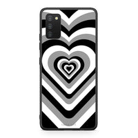 Thumbnail for Samsung A03s Black Hearts θήκη από τη Smartfits με σχέδιο στο πίσω μέρος και μαύρο περίβλημα | Smartphone case with colorful back and black bezels by Smartfits