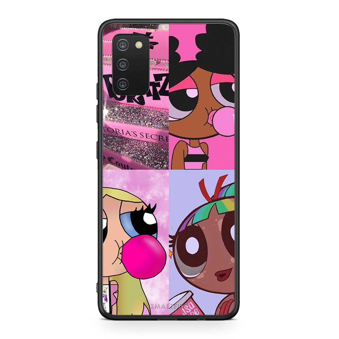 Samsung A03s Bubble Girls Θήκη Αγίου Βαλεντίνου από τη Smartfits με σχέδιο στο πίσω μέρος και μαύρο περίβλημα | Smartphone case with colorful back and black bezels by Smartfits