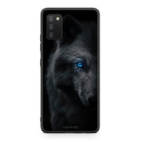 Thumbnail for Samsung A03s Dark Wolf θήκη από τη Smartfits με σχέδιο στο πίσω μέρος και μαύρο περίβλημα | Smartphone case with colorful back and black bezels by Smartfits