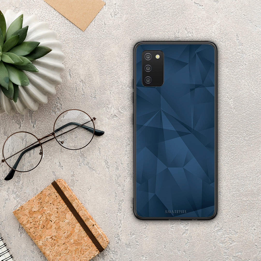 Geometric Blue Abstract - Samsung Galaxy A03s θήκη