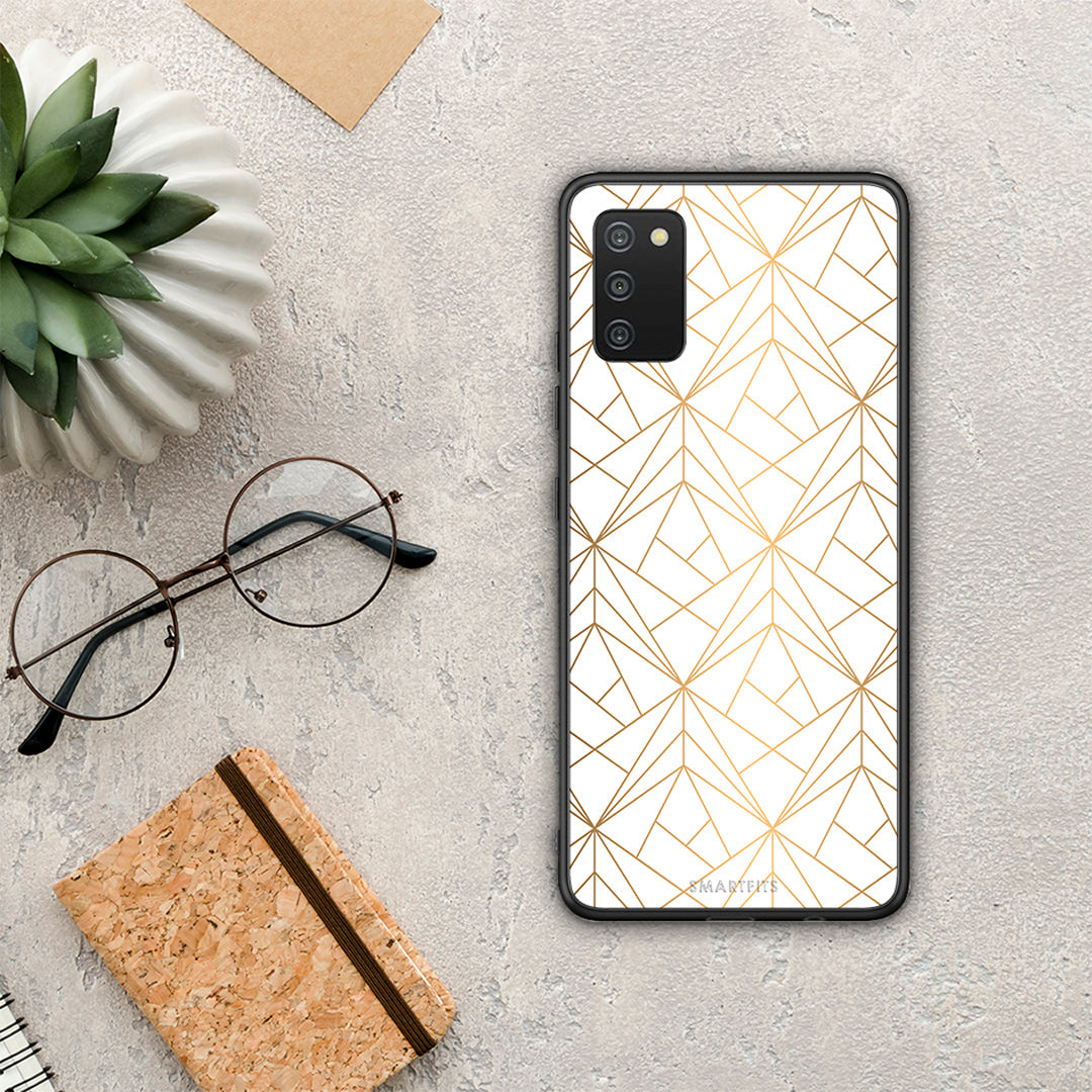 Geometric Luxury White - Samsung Galaxy A03s θήκη