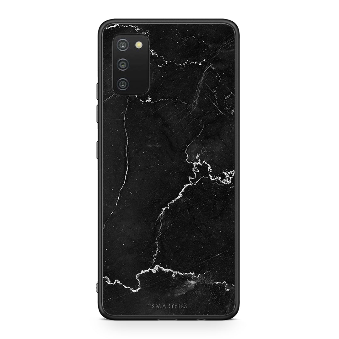 Samsung A03s Marble Black θήκη από τη Smartfits με σχέδιο στο πίσω μέρος και μαύρο περίβλημα | Smartphone case with colorful back and black bezels by Smartfits