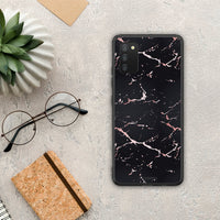 Thumbnail for Marble Black Rosegold - Samsung Galaxy A03s θήκη