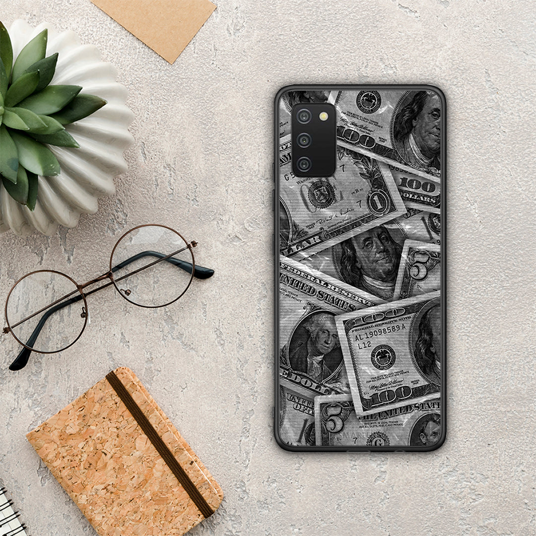 Money Dollars - Samsung Galaxy A03s θήκη