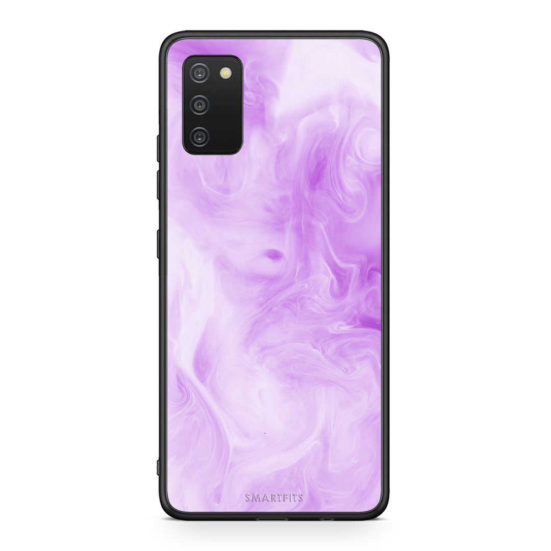 99 - Samsung A03s Watercolor Lavender case, cover, bumper
