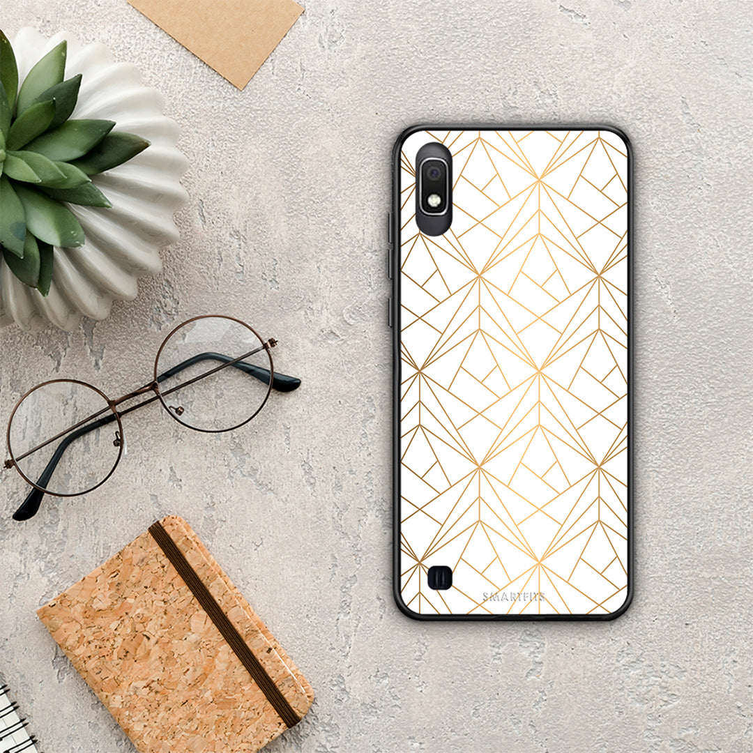 Geometric Luxury White - Samsung Galaxy A10 θήκη