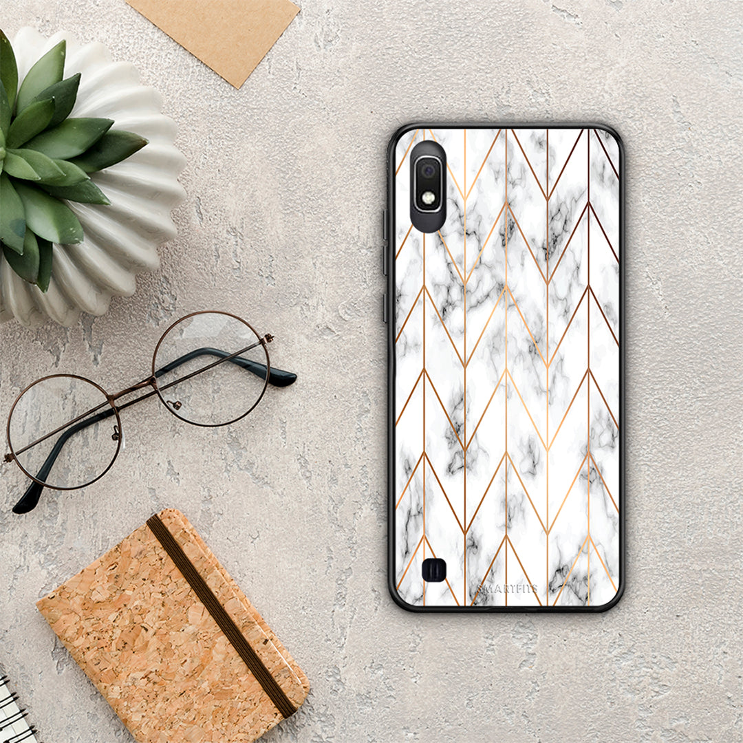 Marble Gold Geometric - Samsung Galaxy A10 θήκη