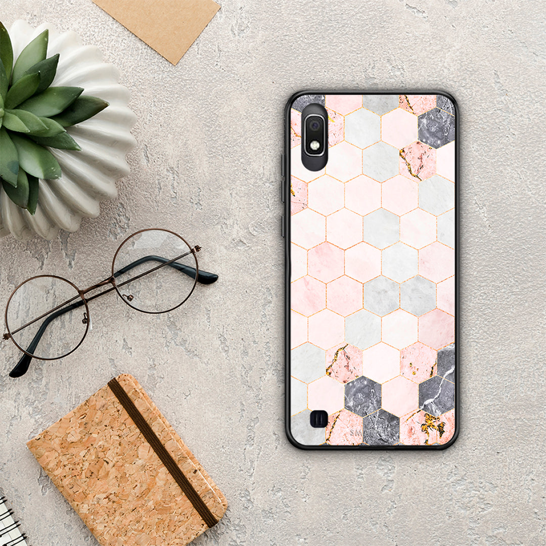 Marble Hexagon Pink - Samsung Galaxy A10 θήκη