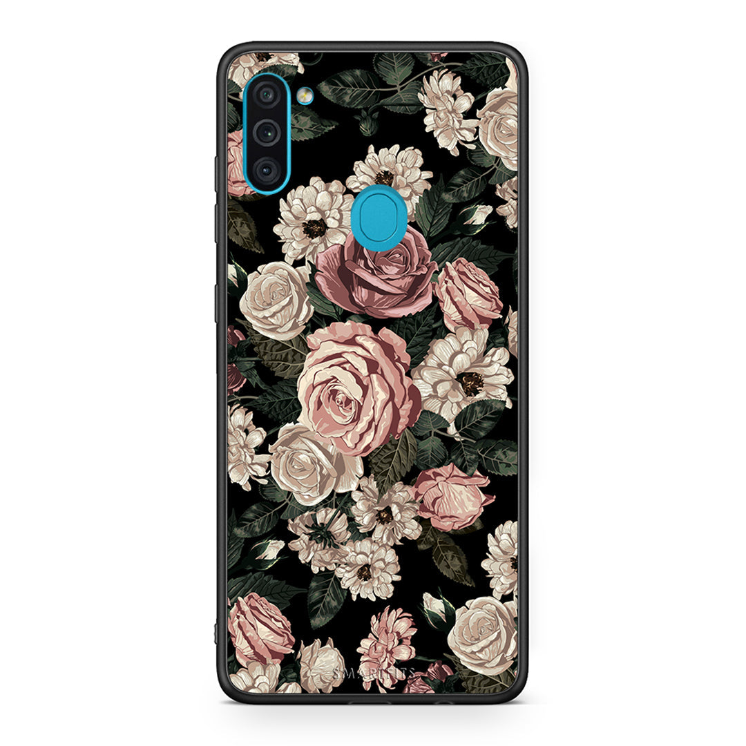 4 - Samsung A11/M11 Wild Roses Flower case, cover, bumper