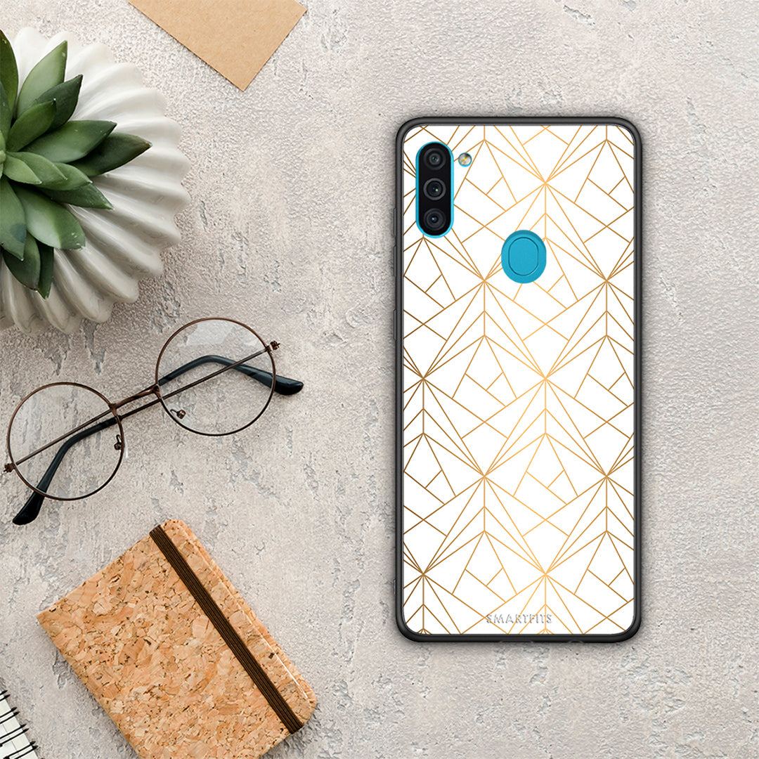 Geometric Luxury White - Samsung Galaxy A11 / M11 θήκη