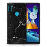 Thumbnail for Θήκη Samsung A11/M11 Marble Black από τη Smartfits με σχέδιο στο πίσω μέρος και μαύρο περίβλημα | Samsung A11/M11 Marble Black case with colorful back and black bezels