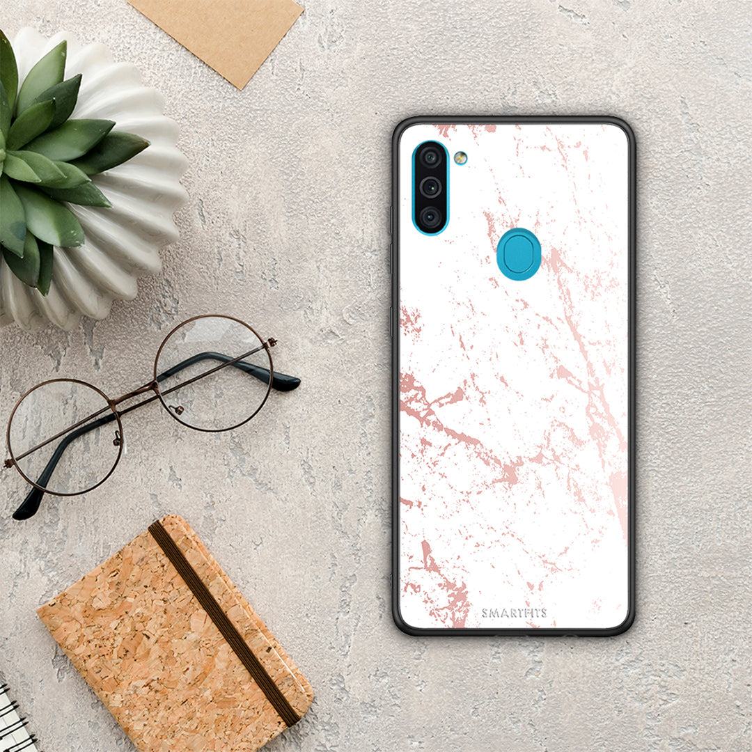 Marble Pink Splash - Samsung Galaxy A11 / M11 θήκη