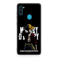 Thumbnail for Samsung A11/M11 Pirate King θήκη από τη Smartfits με σχέδιο στο πίσω μέρος και μαύρο περίβλημα | Smartphone case with colorful back and black bezels by Smartfits