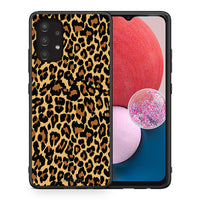 Thumbnail for Θήκη Samsung A13 4G Leopard Animal από τη Smartfits με σχέδιο στο πίσω μέρος και μαύρο περίβλημα | Samsung A13 4G Leopard Animal case with colorful back and black bezels