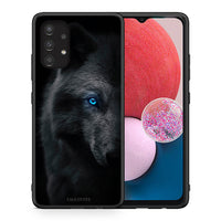 Thumbnail for Θήκη Samsung A13 4G Dark Wolf από τη Smartfits με σχέδιο στο πίσω μέρος και μαύρο περίβλημα | Samsung A13 4G Dark Wolf case with colorful back and black bezels