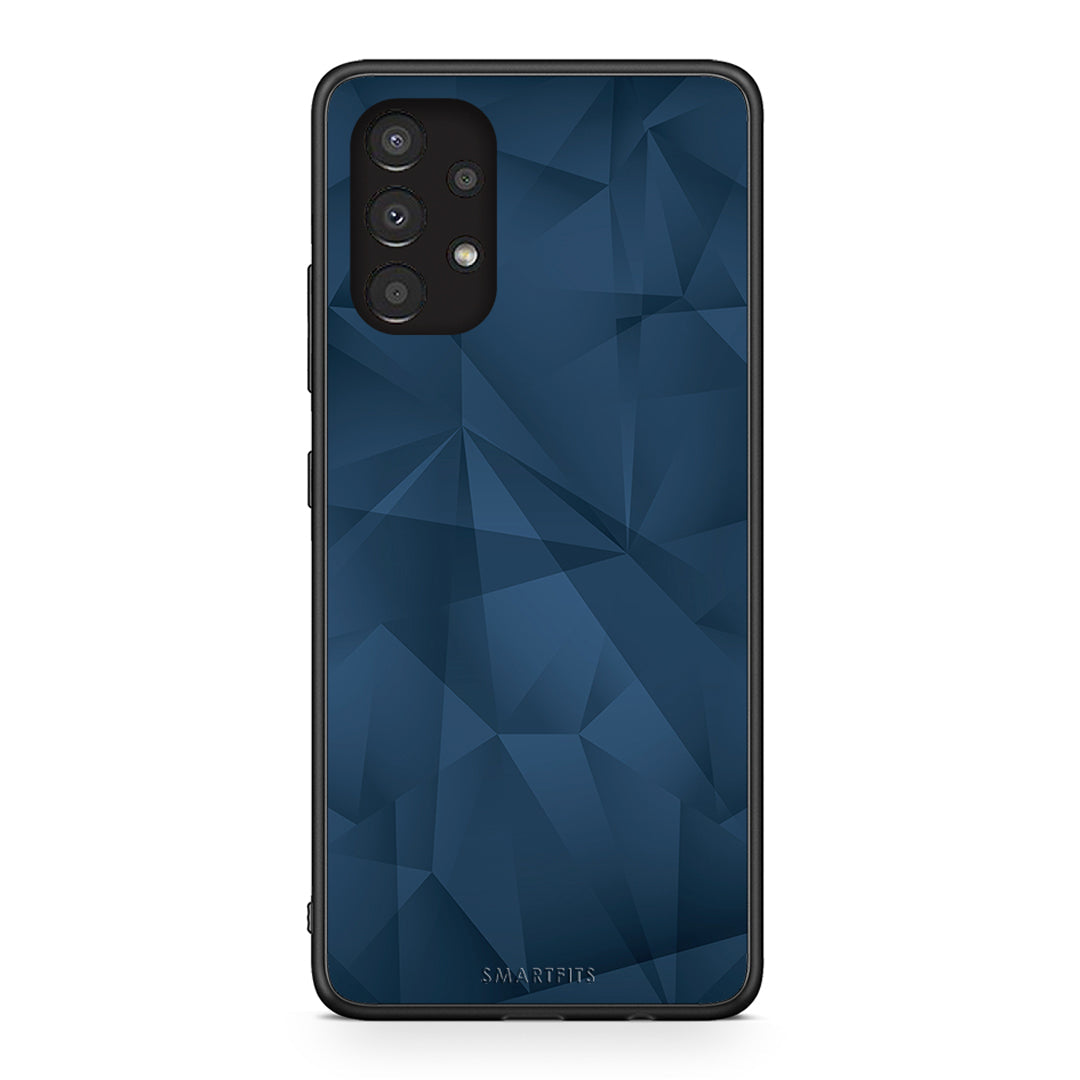 39 - Samsung A13 4G Blue Abstract Geometric case, cover, bumper