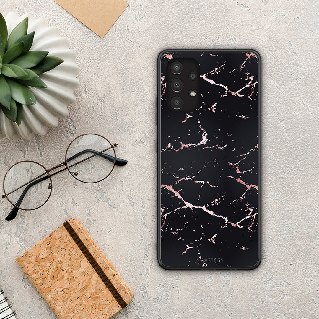 Marble Black Rosegold - Samsung Galaxy A13 4G θήκη