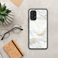 Thumbnail for White Gold Marble - Samsung Galaxy A13 4G θήκη