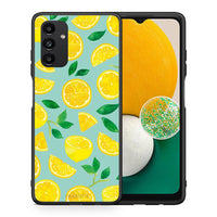 Thumbnail for Θήκη Samsung A04s Lemons από τη Smartfits με σχέδιο στο πίσω μέρος και μαύρο περίβλημα | Samsung A04s Lemons case with colorful back and black bezels