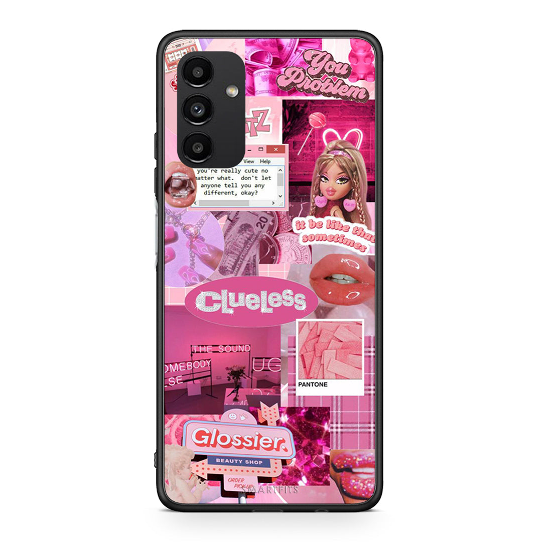 Samsung A13 5G Pink Love Θήκη Αγίου Βαλεντίνου από τη Smartfits με σχέδιο στο πίσω μέρος και μαύρο περίβλημα | Smartphone case with colorful back and black bezels by Smartfits