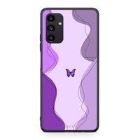 Thumbnail for Samsung A13 5G Purple Mariposa Θήκη Αγίου Βαλεντίνου από τη Smartfits με σχέδιο στο πίσω μέρος και μαύρο περίβλημα | Smartphone case with colorful back and black bezels by Smartfits