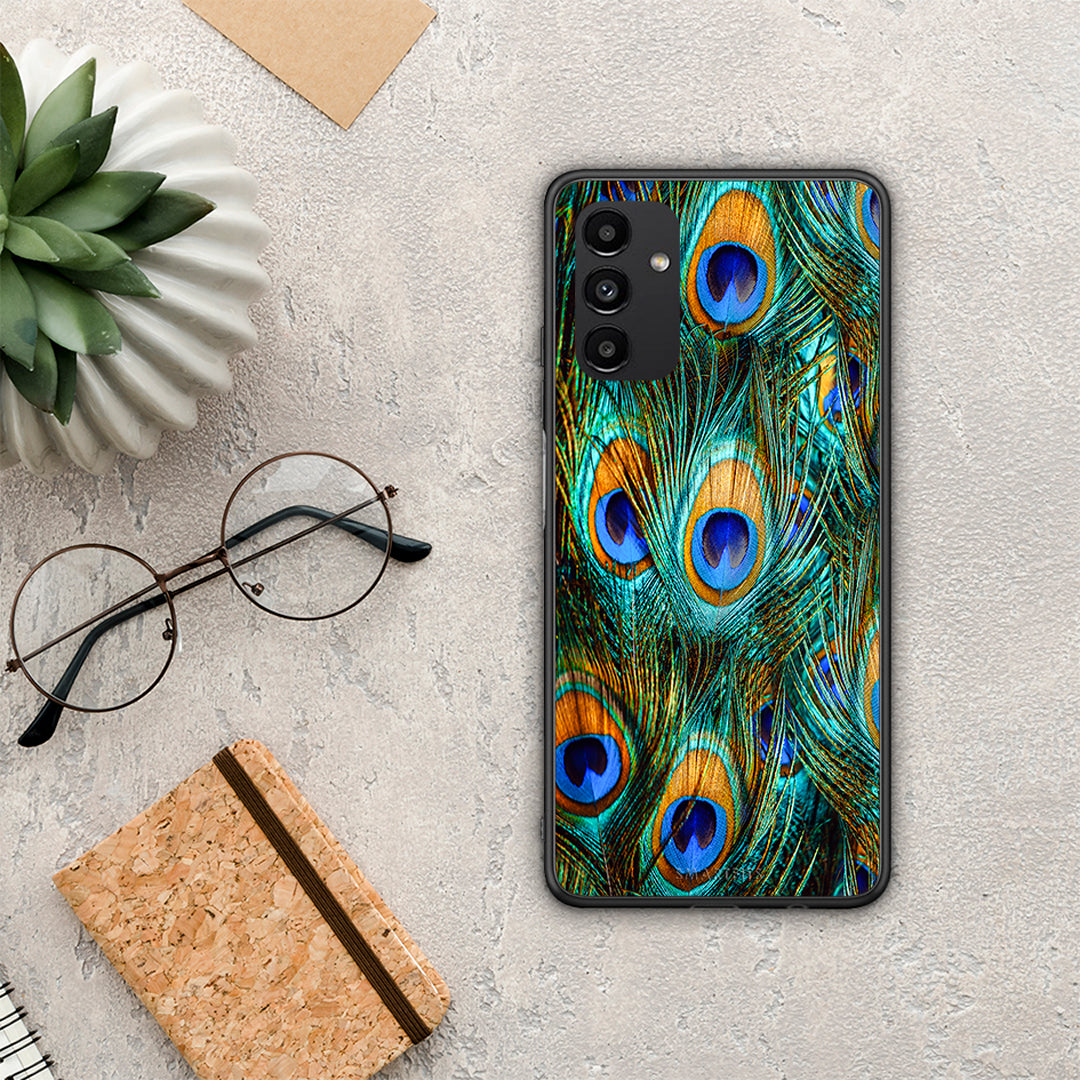 Real Peacock Feathers - Samsung Galaxy A13 5G θήκη