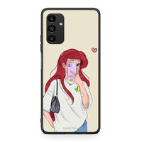 Thumbnail for Samsung A04s Walking Mermaid Θήκη από τη Smartfits με σχέδιο στο πίσω μέρος και μαύρο περίβλημα | Smartphone case with colorful back and black bezels by Smartfits
