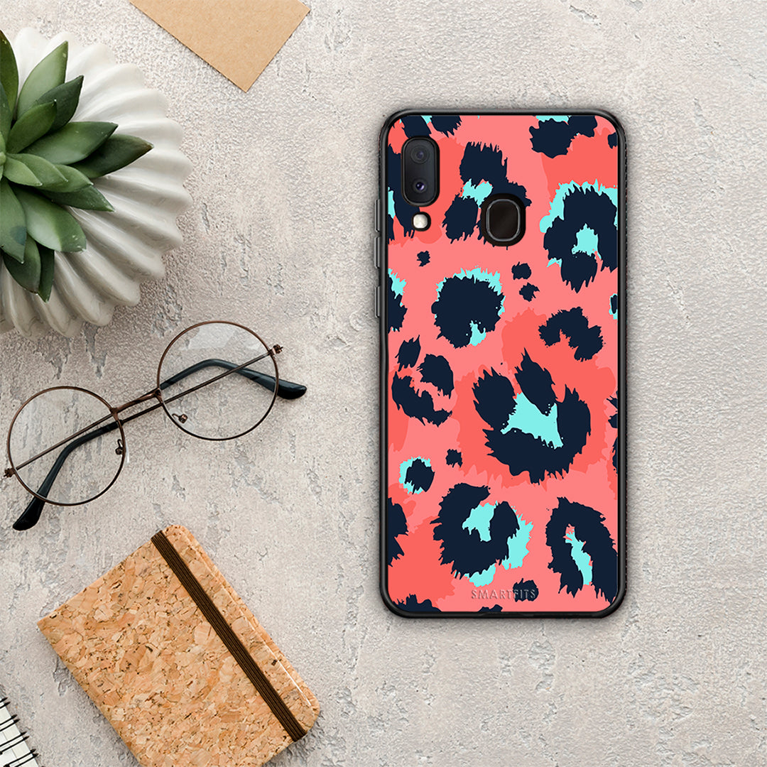 Animal Pink Leopard - Samsung Galaxy M20 θήκη