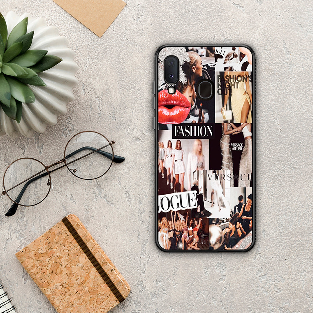 Collage Fashion - Samsung Galaxy M20 θήκη