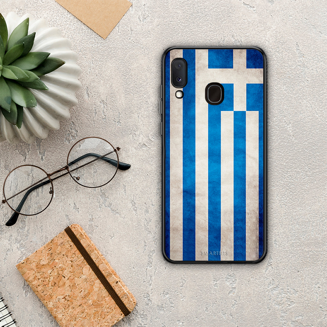 Flag Greek - Samsung Galaxy A30 θήκη
