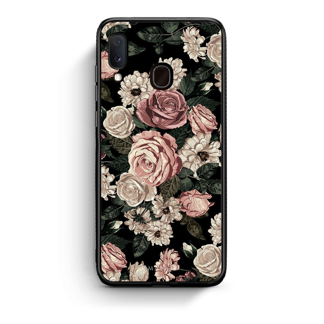 4 - Samsung Galaxy A30 Wild Roses Flower case, cover, bumper