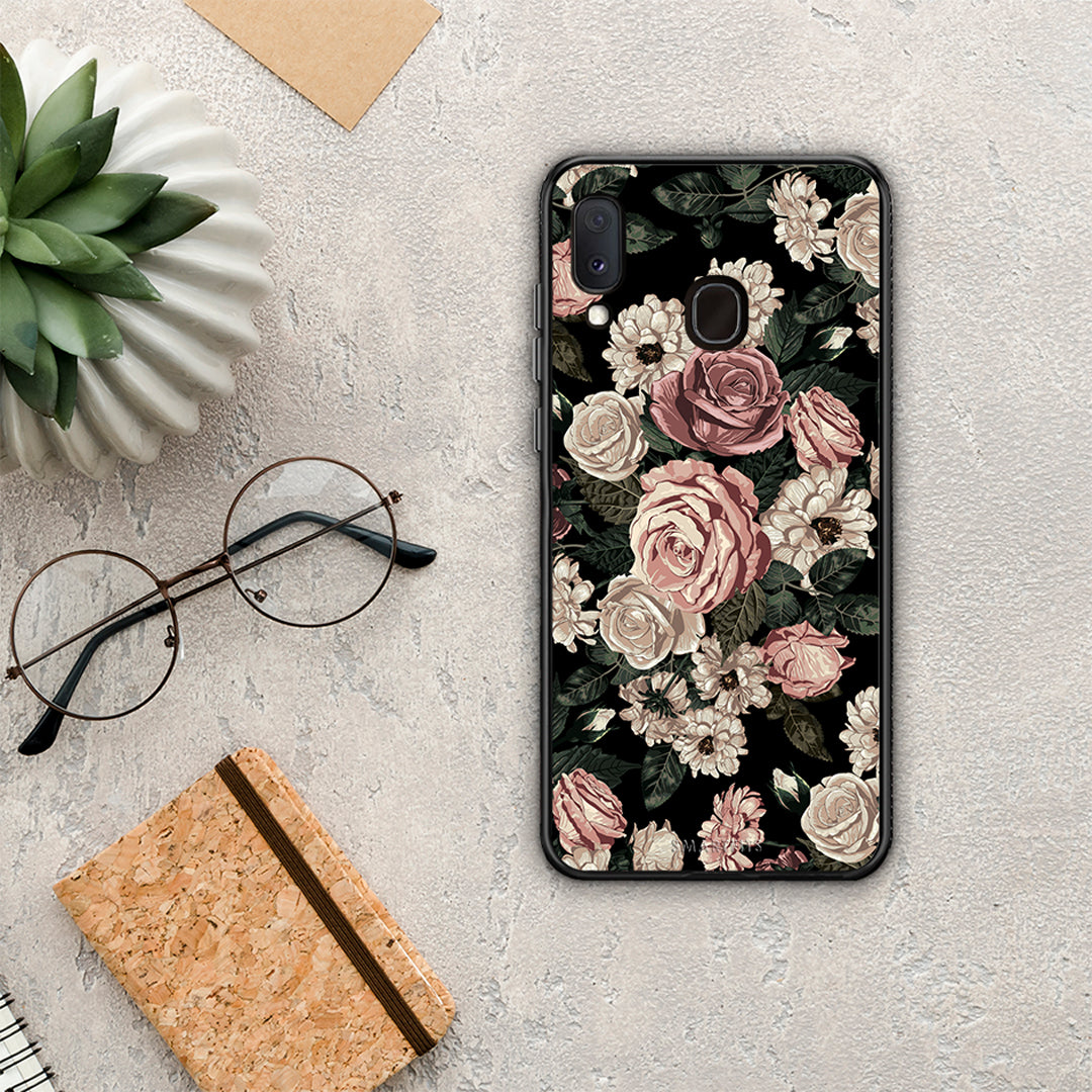 Flower Wild Roses - Samsung Galaxy A30 θήκη