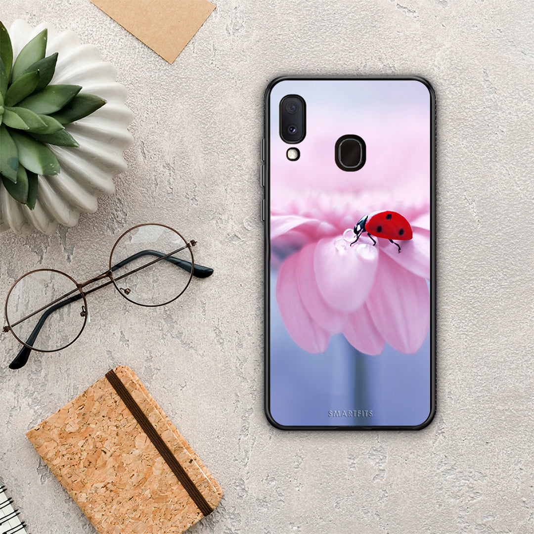 Ladybug Flower - Samsung Galaxy A20e θήκη