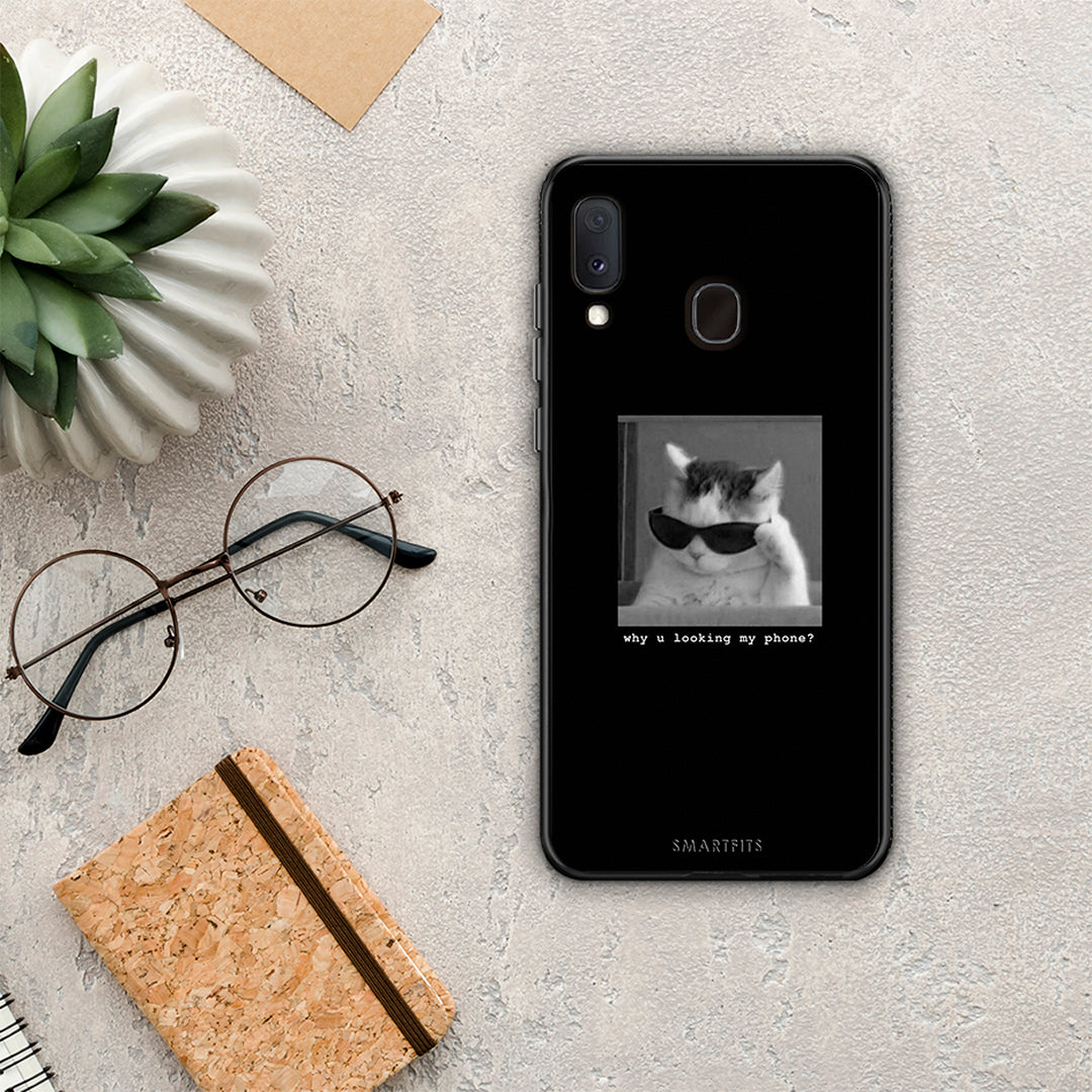 Meme Cat - Samsung Galaxy A30 θήκη