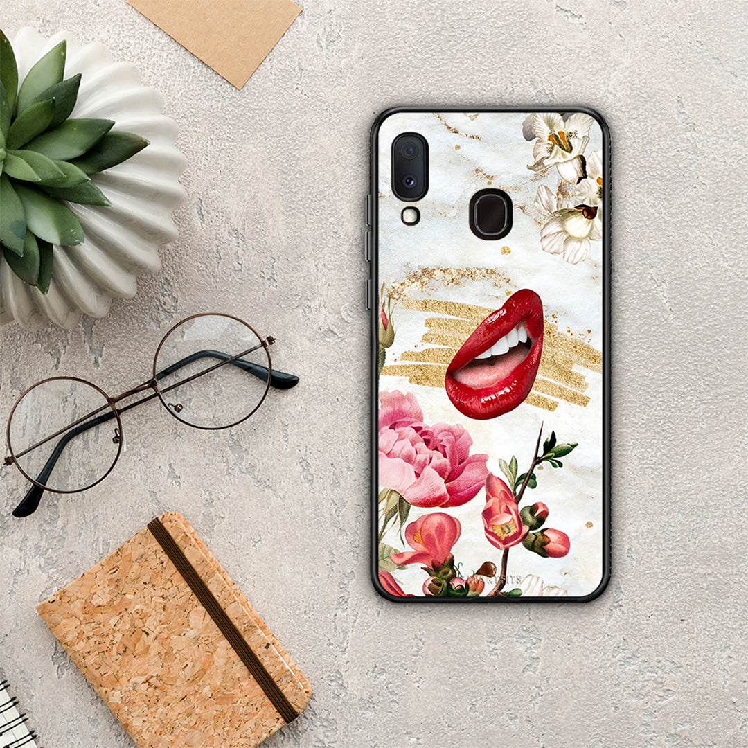 Red Lips - Samsung Galaxy A30 θήκη