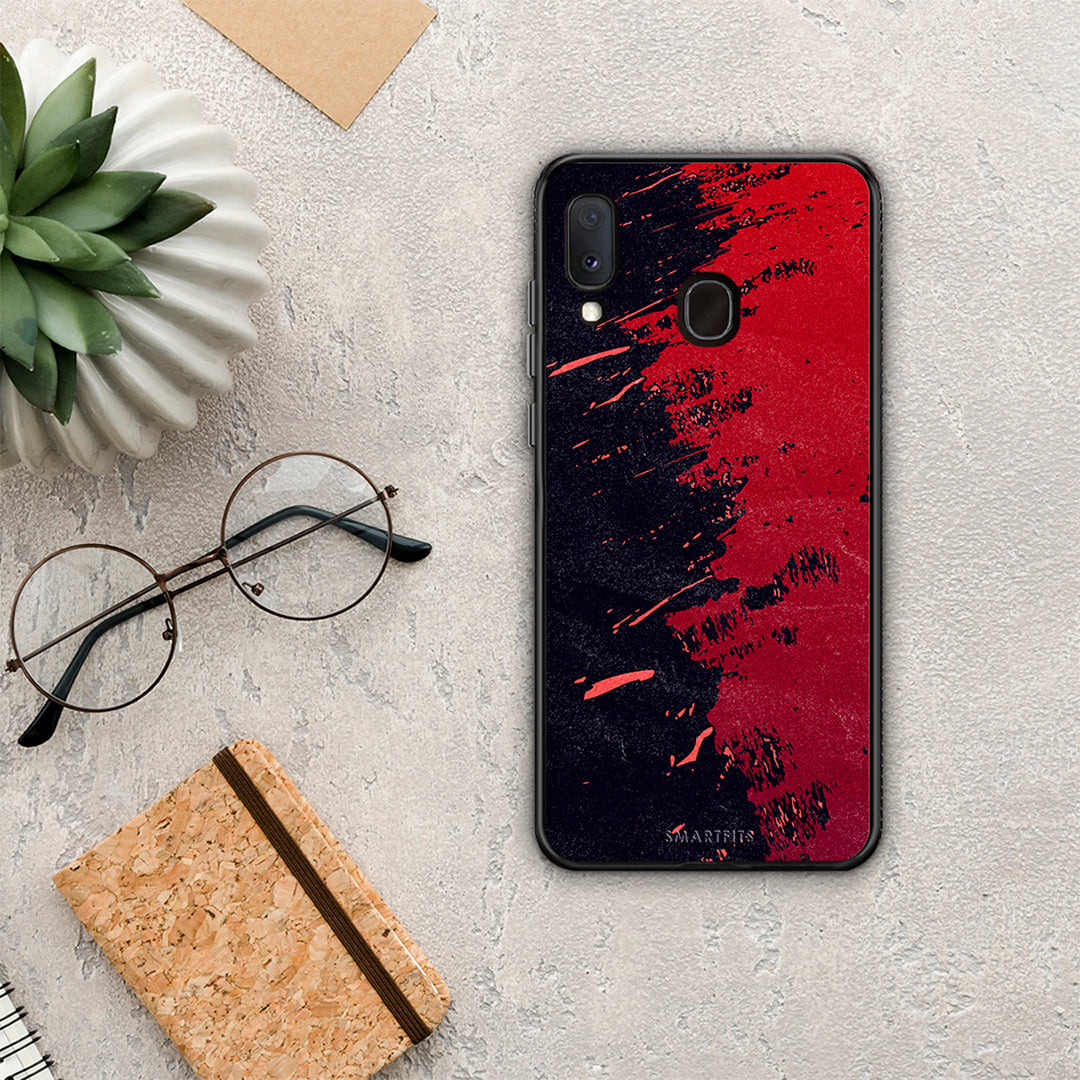 Red Paint - Samsung Galaxy M20 θήκη