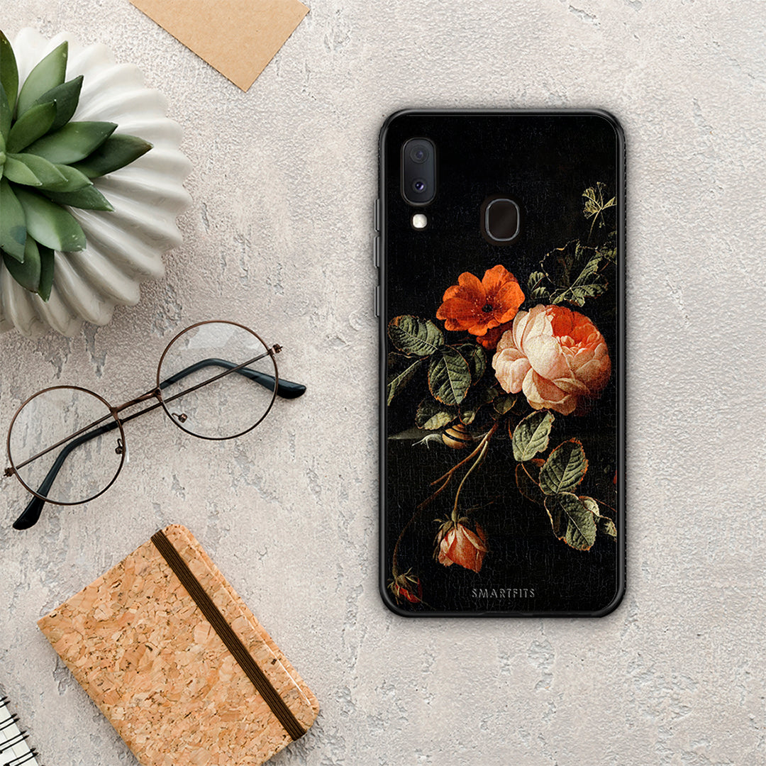Vintage Roses - Samsung Galaxy M20 θήκη