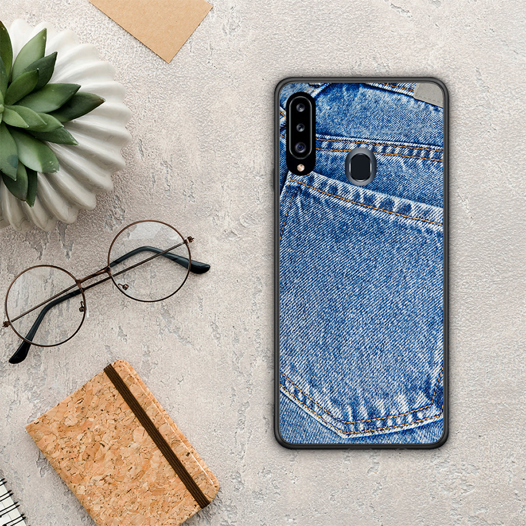 Jeans Pocket - Samsung Galaxy A20s θήκη