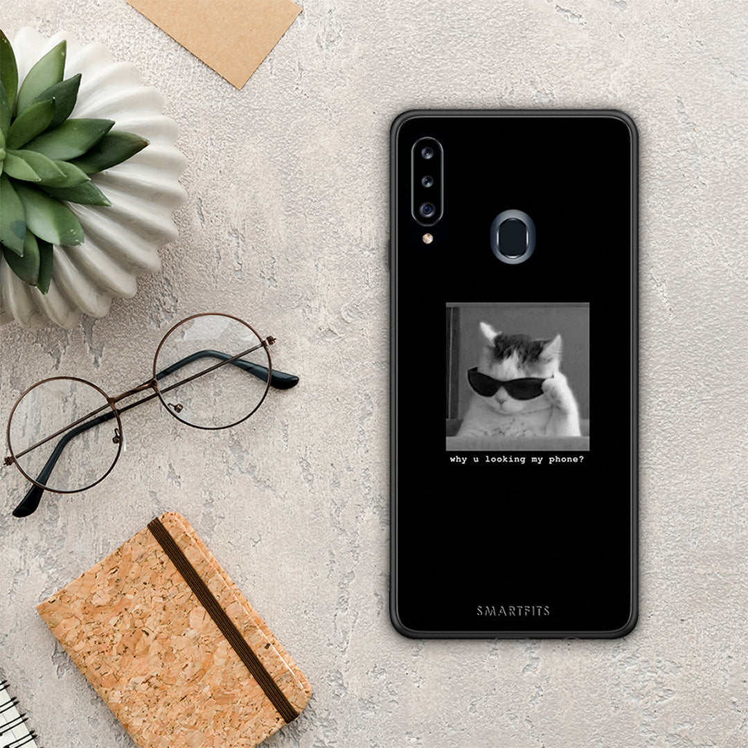 Meme Cat - Samsung Galaxy A20s θήκη