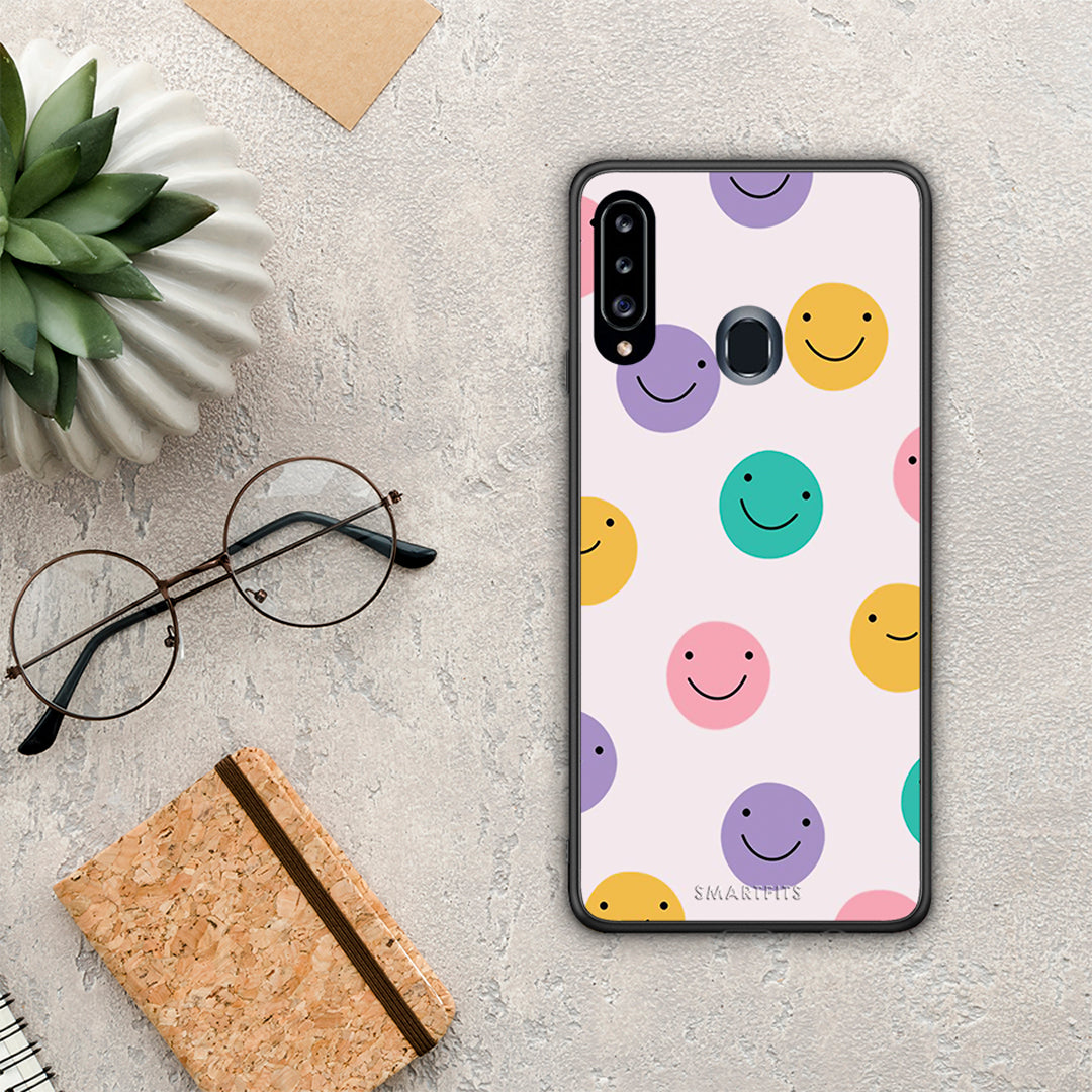 Smiley Faces - Samsung Galaxy A20s θήκη