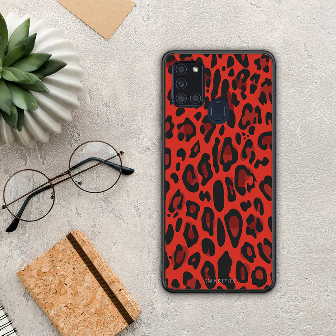 Animal Red Leopard - Samsung Galaxy A21s θήκη
