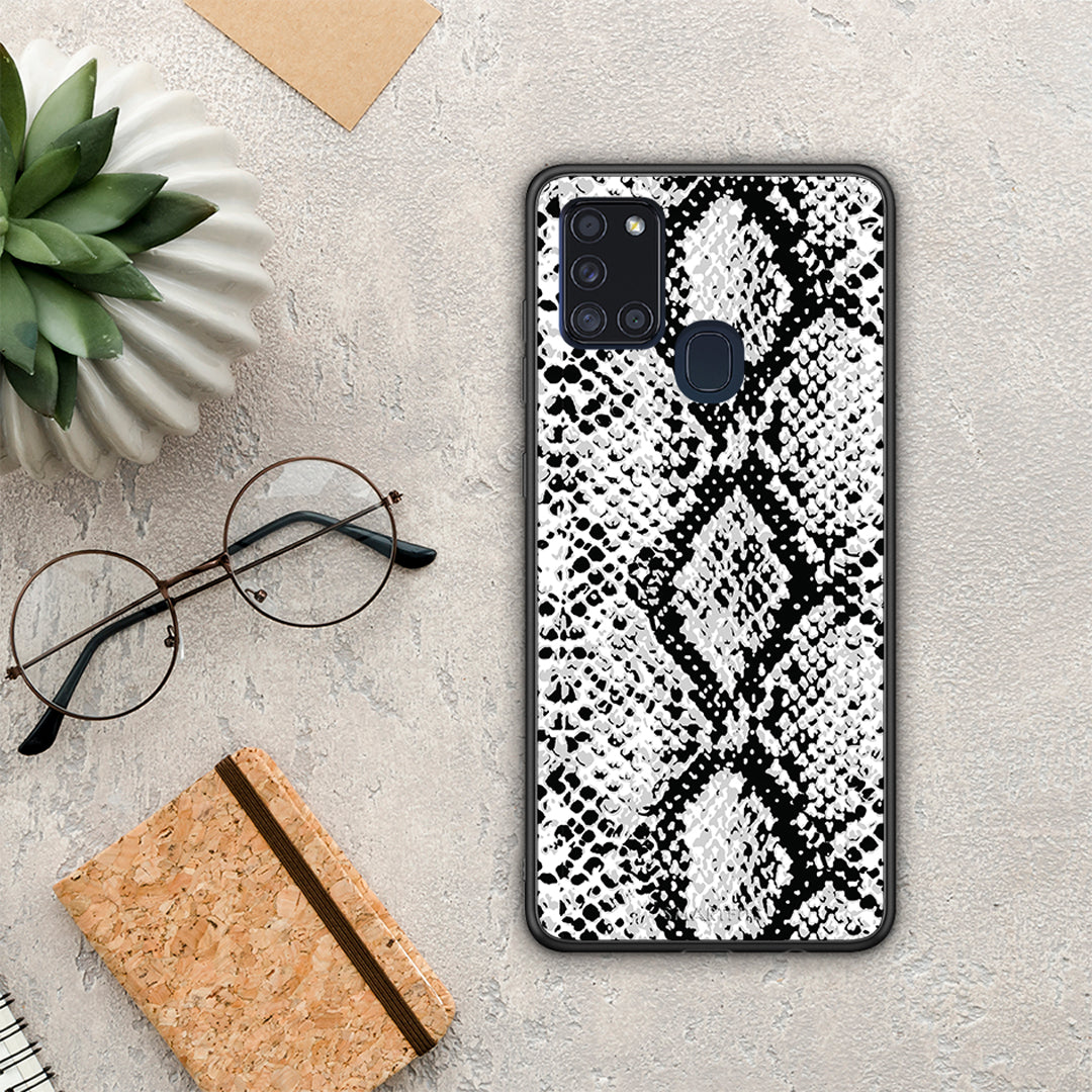 Animal White Snake - Samsung Galaxy A21s θήκη