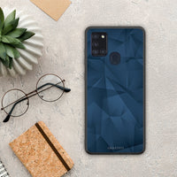 Thumbnail for Geometric Blue Abstract - Samsung Galaxy A21s θήκη
