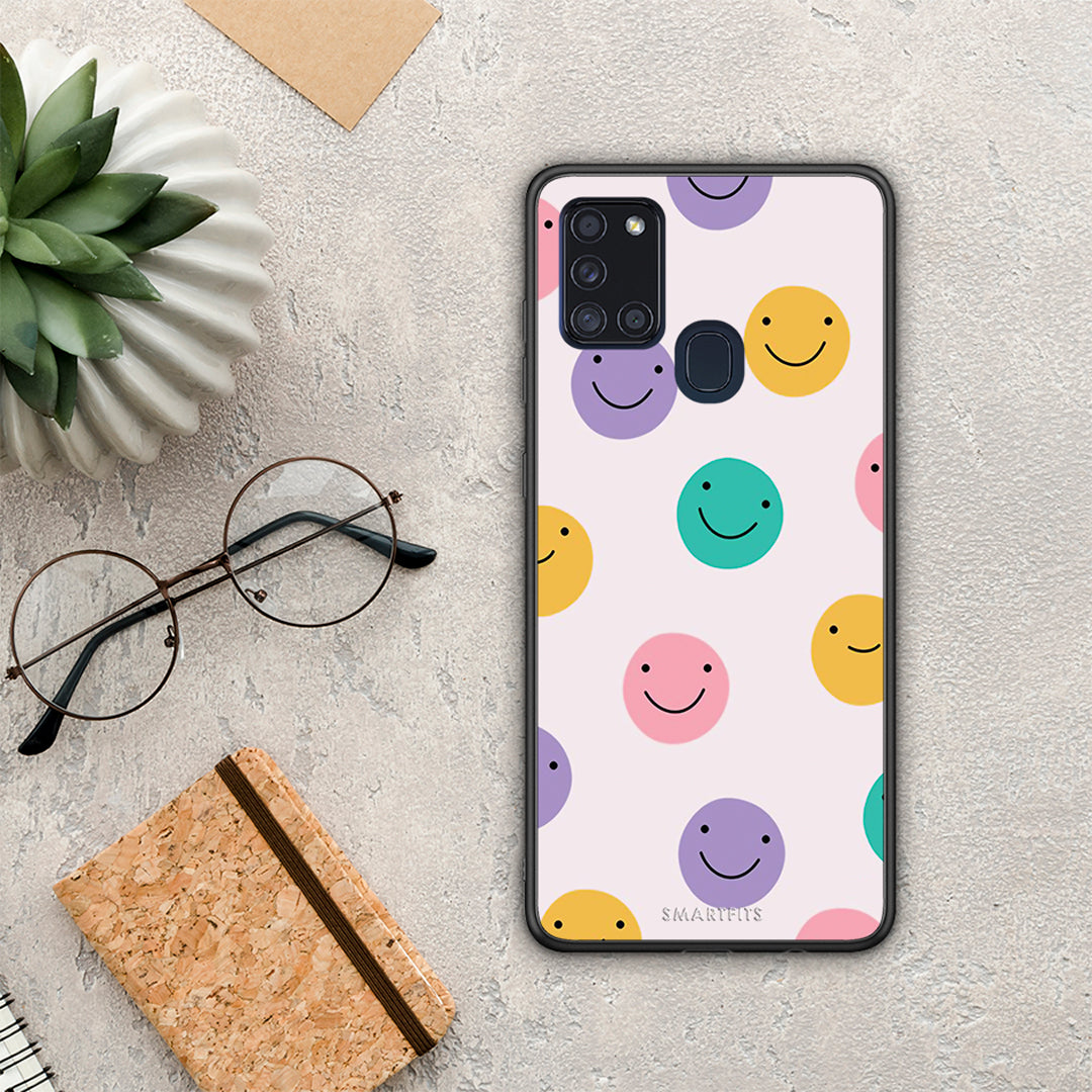 Smiley Faces - Samsung Galaxy A21s θήκη