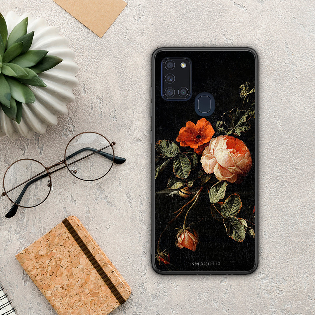Vintage Roses - Samsung Galaxy A21s θήκη