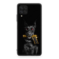 Thumbnail for Samsung A22 4G Golden Gun Θήκη Αγίου Βαλεντίνου από τη Smartfits με σχέδιο στο πίσω μέρος και μαύρο περίβλημα | Smartphone case with colorful back and black bezels by Smartfits