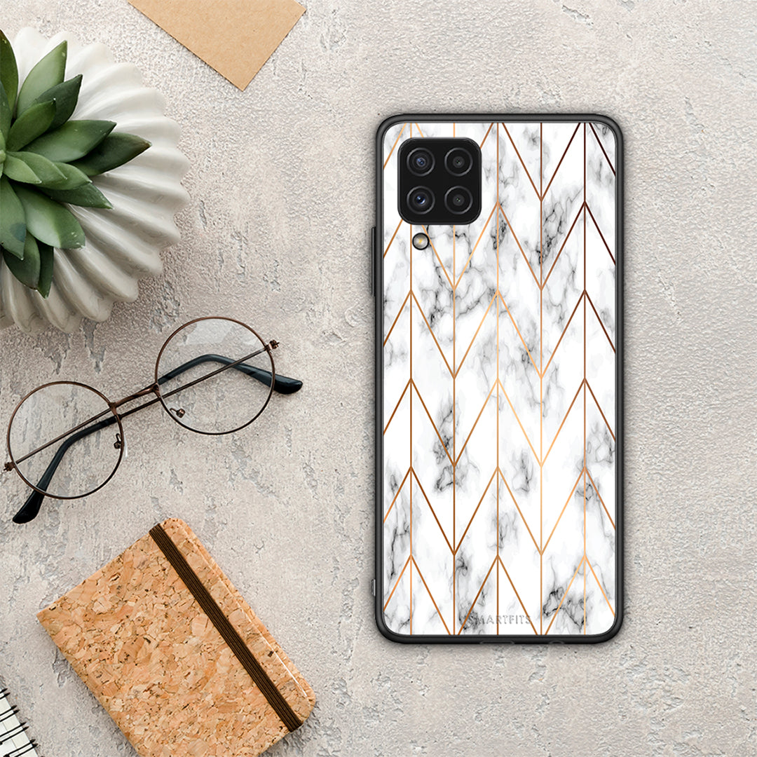 Marble Gold Geometric - Samsung Galaxy A22 4G θήκη